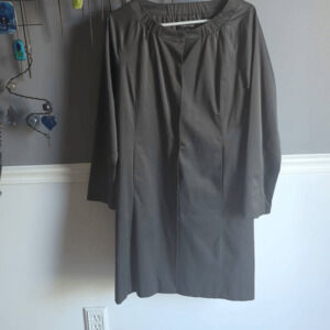 Elleen Fisher dress coat gray small